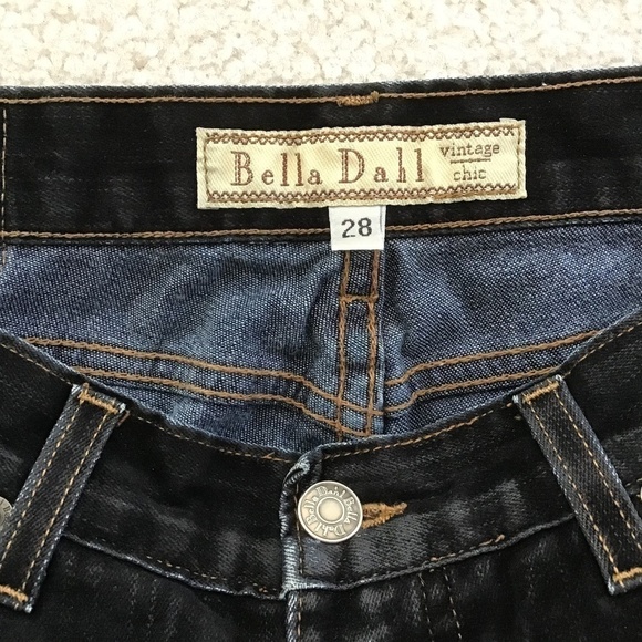 BELLA DAHL VINTAGE CHIC 28 BLACK JEANS BOOT CUT - Picture 3 of 9